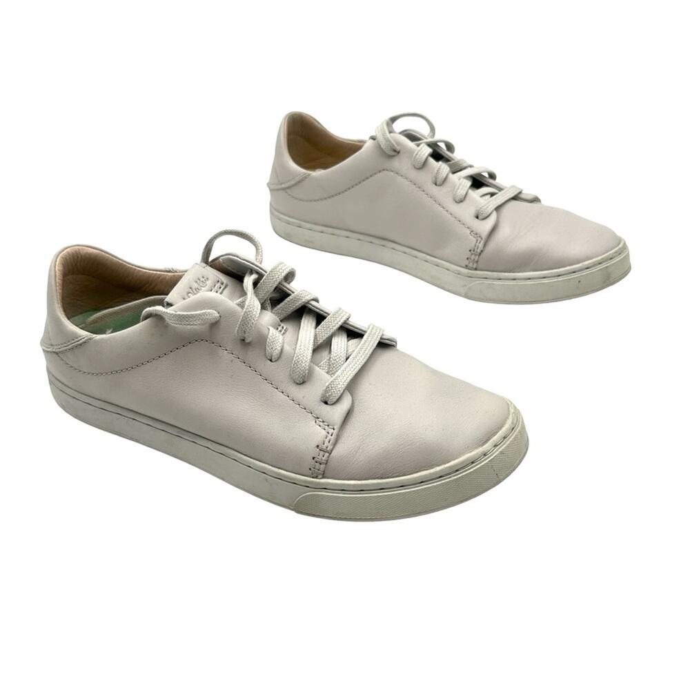 OLUKAI Pehuea Li 'Ili Convertible Sneakers women's gray Leather - SIZE 7